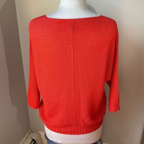 Carina Ricci Dolman Sleeve, Cropped Open Knit Sweater. Made in Italy, Small. - Picture 11 of 16
